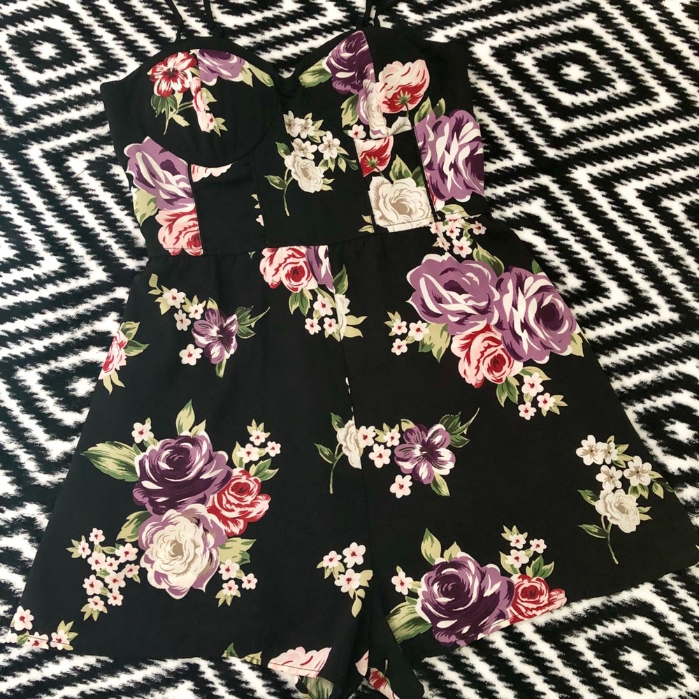Xhilaration Floral Romper